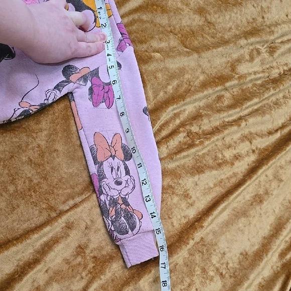 Disney Minnie Mouse Pink Sweatshirt Girls Small - Picture 4 of 10